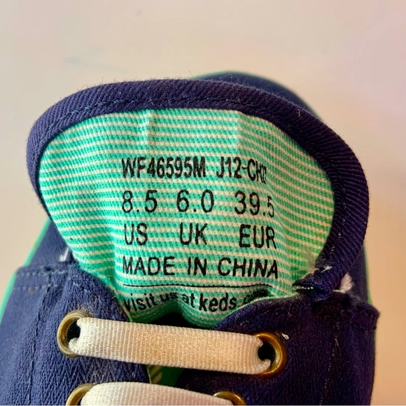 KEDS Women's Navy Blue Canvas Sneakers Casual Comfort Shoes Low Top Size 8.5 - Picture 4 of 16